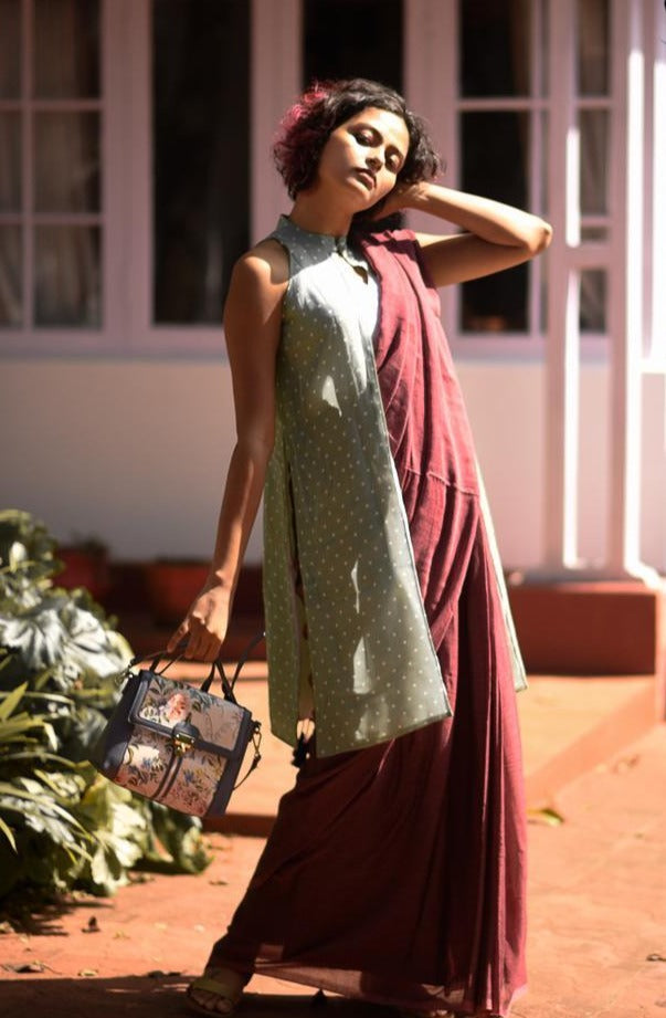 Brown Cotton Made In Heaven Mul Saree