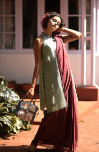 Brown Cotton Made In Heaven Mul Saree