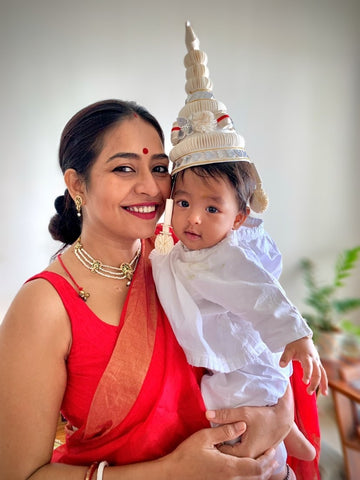 Bengal Handicrafts & Handlooms Designer Ultra-lite Natural Shola Topor &  Mukut with Shola Garland and Dolangi for Bengali Hindu Wedding and  Annaprasan. (Baby Boy Topor) : Amazon.in: Fashion