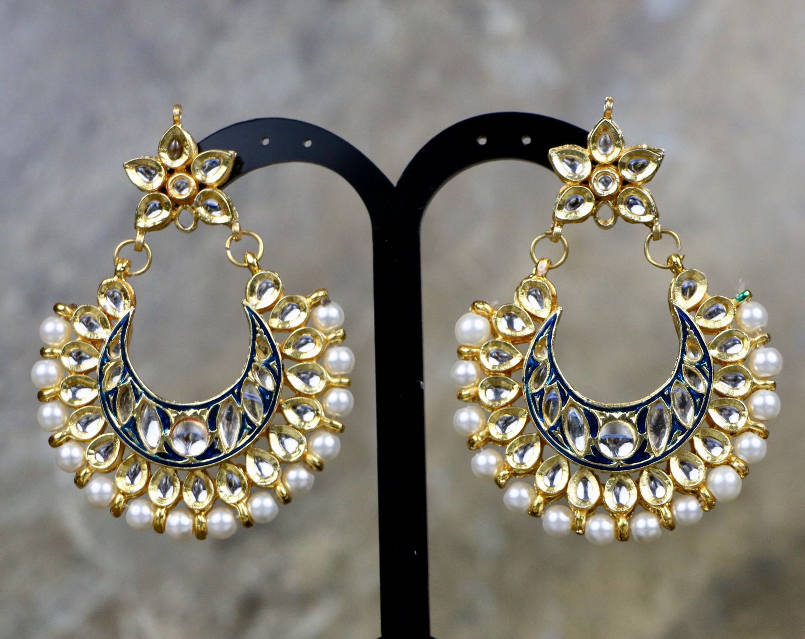 Kundan Pearl Earrings