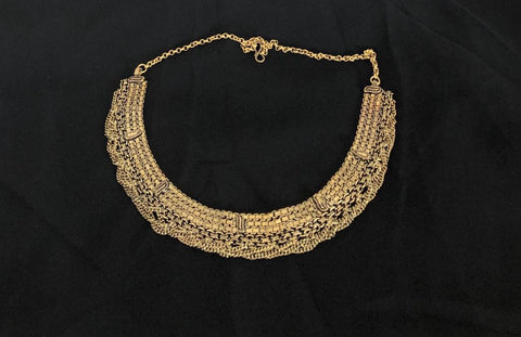 Antique Gold Finish Necklace