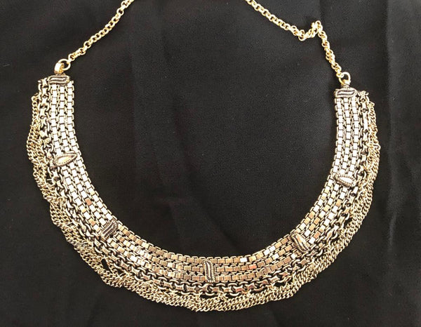 Antique Gold Finish Necklace