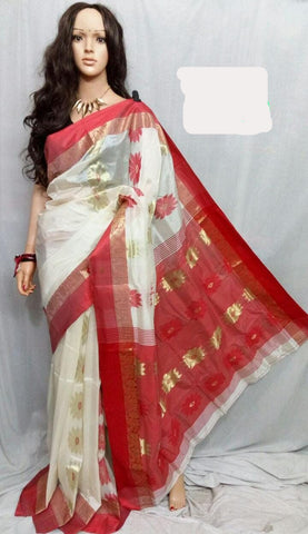 Agamoni Durga Puja Collection Tossor Gorod Saree