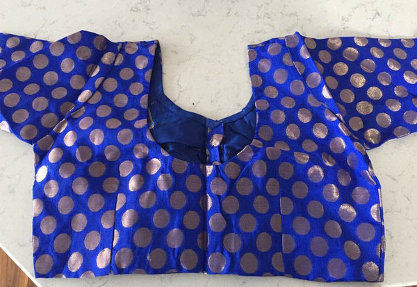 Blue  Half Sleeve Blouse