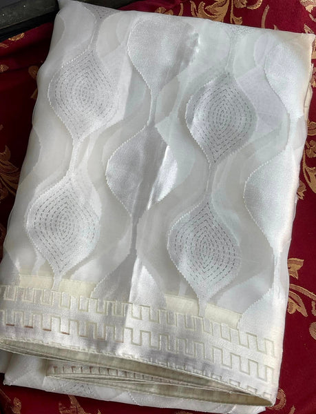 Brasso White Saree