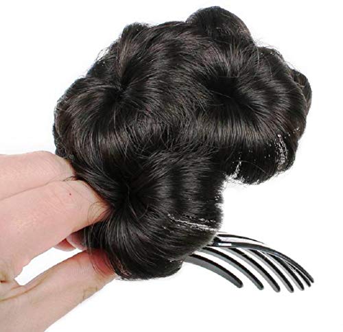 Black Colored Hair Bun For Women