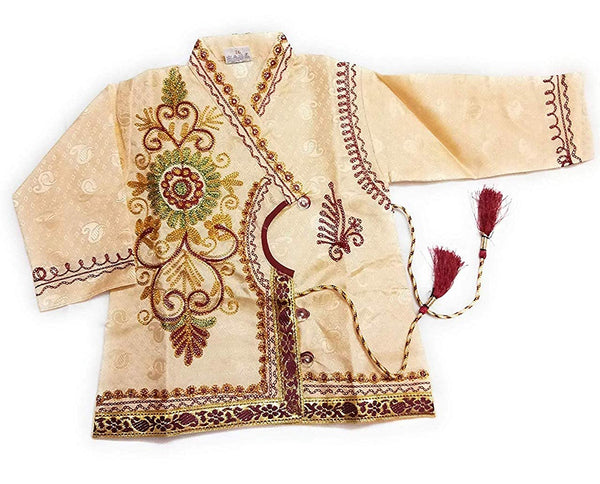 Baby Boy's Silk Cotton Blend Dhoti Kurta Pyjama Dress (Multicolour, 6-12 Months)