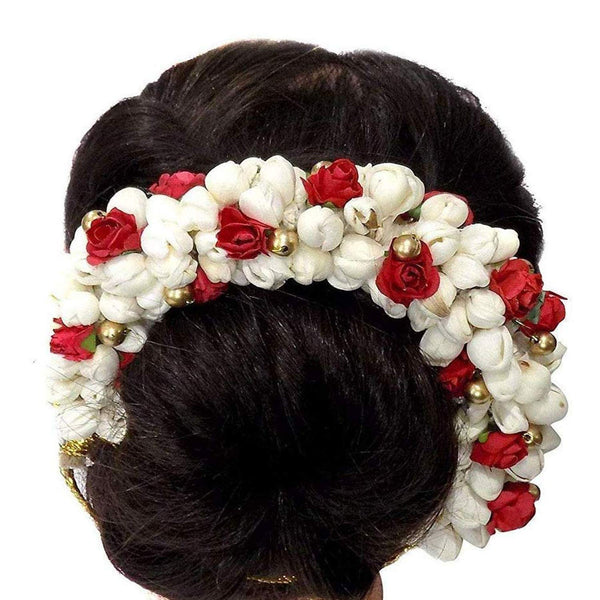 Indian Hair Accessory Indian Gajra-Bun Decoration-Indian Bridal Wedding Hair Accessory-Artificial Flowers for Hair