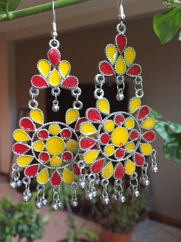 Afghan Minakari Earrings