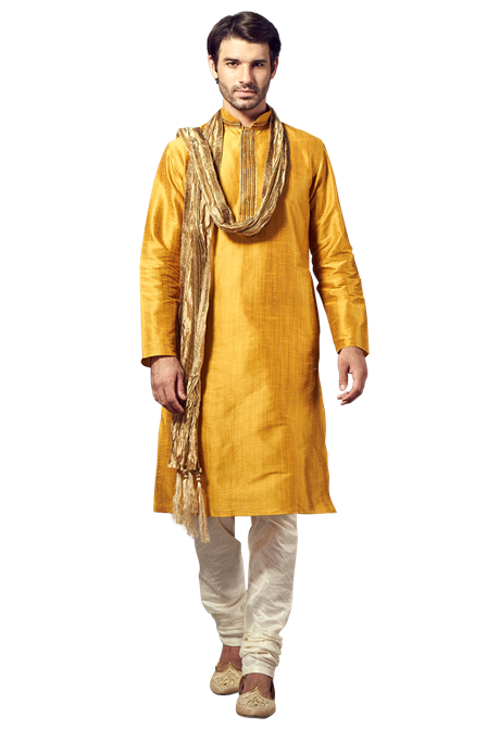 Mustard Yellow Kurta Pajama Set
