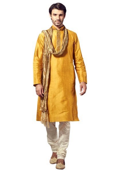 Mustard Yellow Kurta Pajama Set