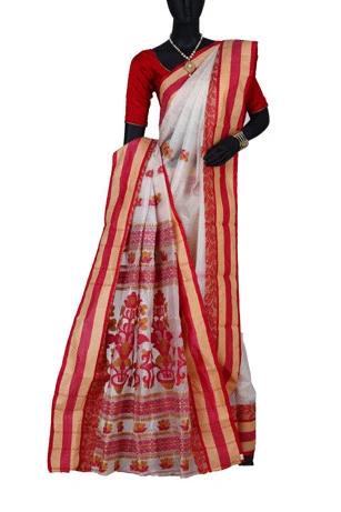 Festive Tussar Silk Handloom Saree (TS144)