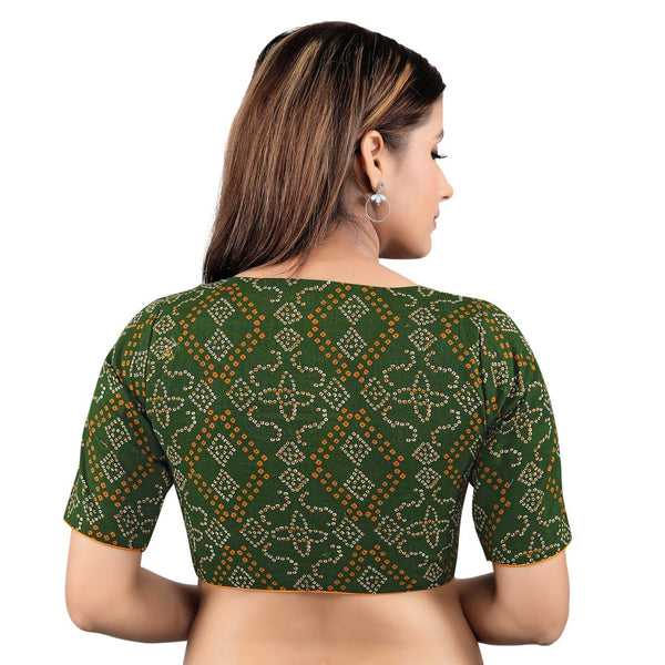 Bandhani Printed Cotton Readymade Blouse