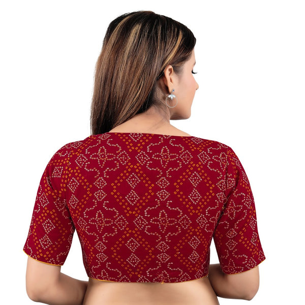 Bandhani Printed Cotton Readymade Blouse