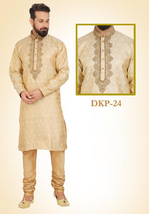 Golden kurta pajama sale punjabi