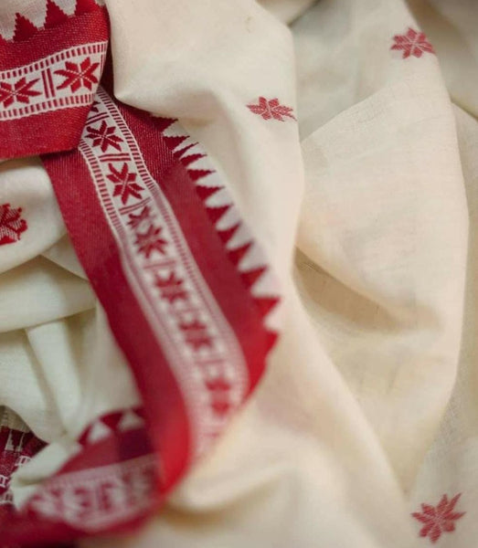 Very Soft Khadi Cotton Saree With Blouse Piece