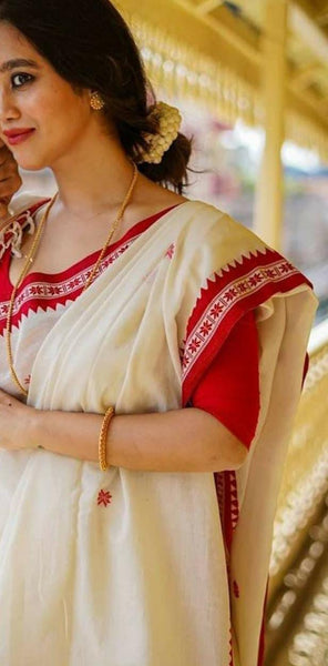 Very Soft Khadi Cotton Saree With Blouse Piece