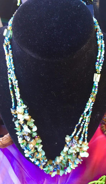 Indonesian Necklace In Turquoise Color