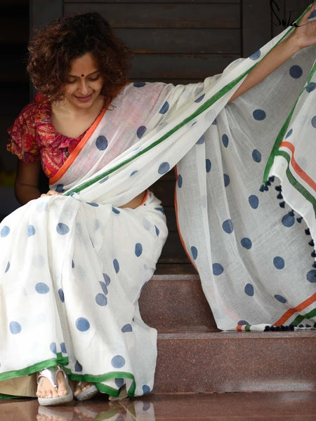 Polka Dot Saree