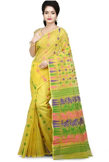 Traditional Dhakai Jamdani Saree