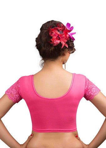 Light-Pink Cotton Lycra Stretchable Blouse