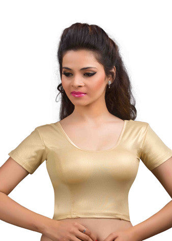 Gold Shimmer Stretchable Blouse