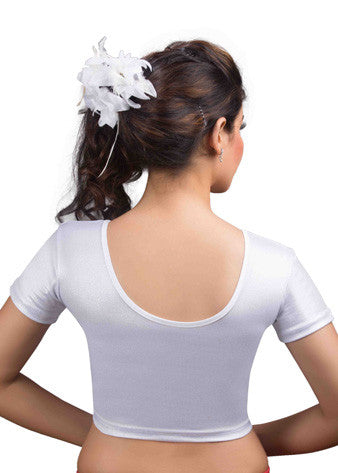 Silver Shimmer Stretchable Blouse