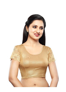 Gold Shimmer Stretchable Blouse