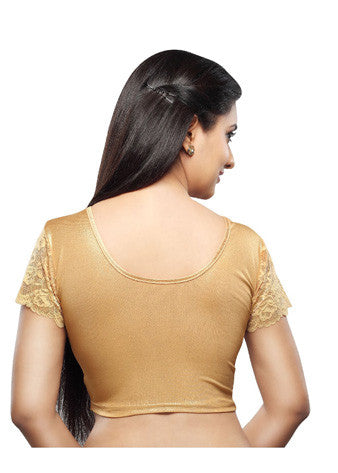 Gold Shimmer Stretchable Blouse
