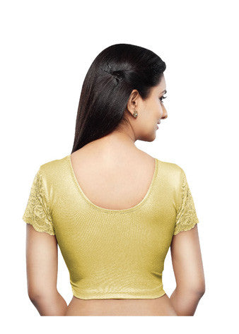 Light-Gold Shimmer Stretchable Blouse