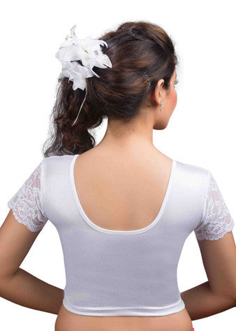 Silver Shimmer Stretchable Blouse