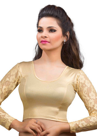 Gold Shimmer Strechable Blouse