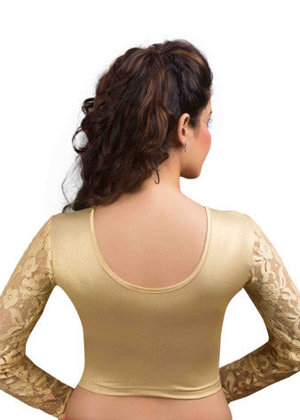 Gold Shimmer Strechable Blouse