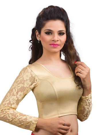 Gold Shimmer Strechable Blouse