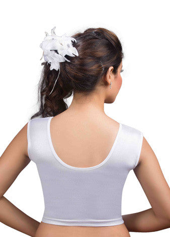Vamas Silver Shimmer Strechable Blouse