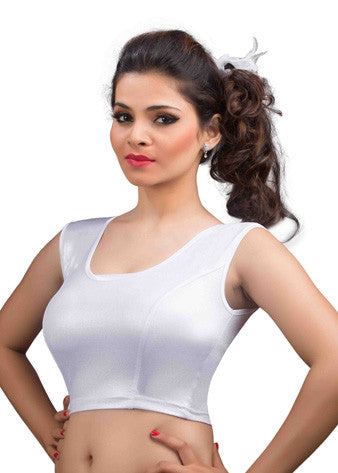 Vamas Silver Shimmer Strechable Blouse