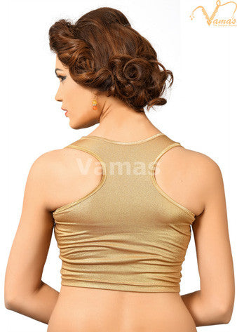 Copper Shimmer Stretchable Blouse