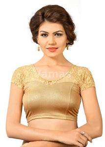 Copper Shimmer Stretchable Blouse