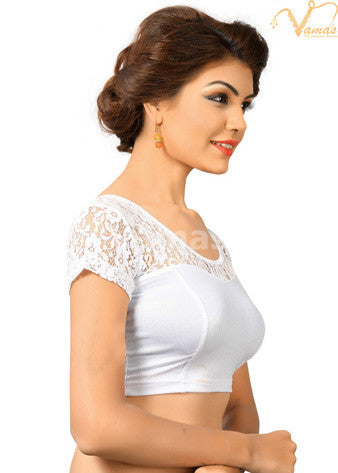 Silver Shimmer Strechable Blouse