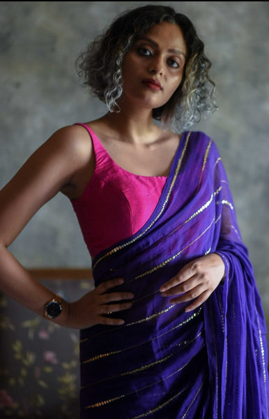 Pink Color Silk Readymade Sleeveless Blouse