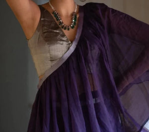 Readymade Gorgeous Blouse Made of Handloom Chanderi Silk & Zari
