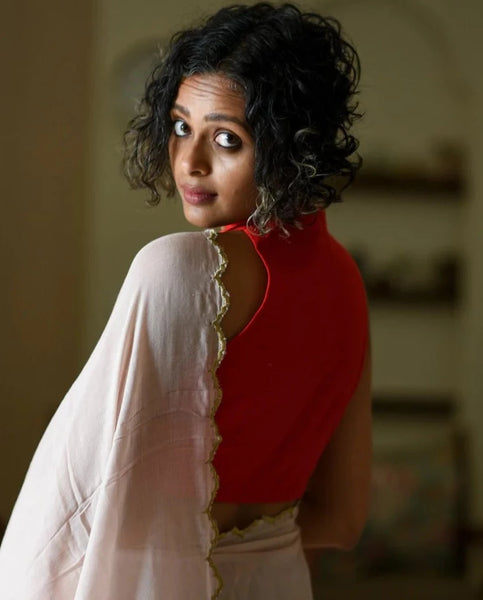 Readymade Elegant Red Cotton Blouse