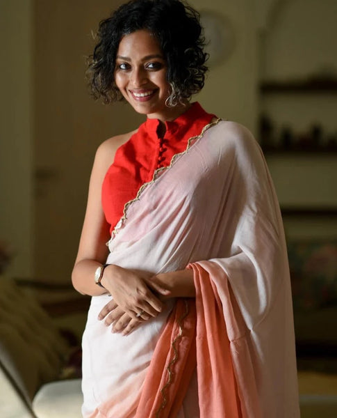 Readymade Elegant Red Cotton Blouse