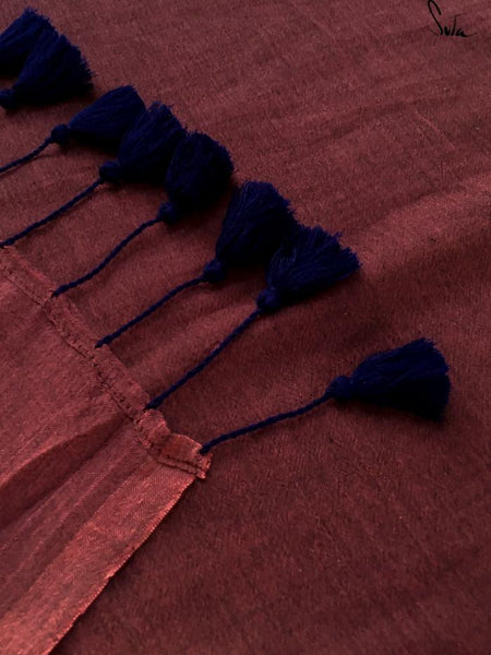 Brown Cotton Made In Heaven Mul Saree