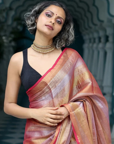 Readymade Beautiful Black Linen Blouse