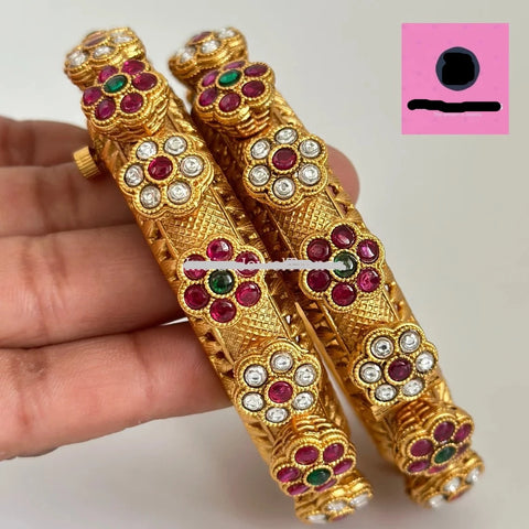 Antique Pacheli Openable South Indian Bangles