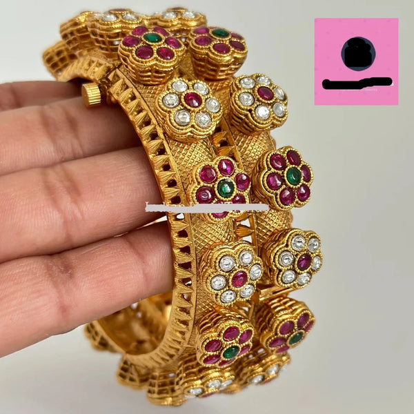 Antique Pacheli Openable South Indian Bangles