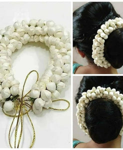 Indian Hair Accessory Indian Gajra-Bun Decoration-Indian Bridal Wedding Hair Accessory-Artificial Flowers for Hair