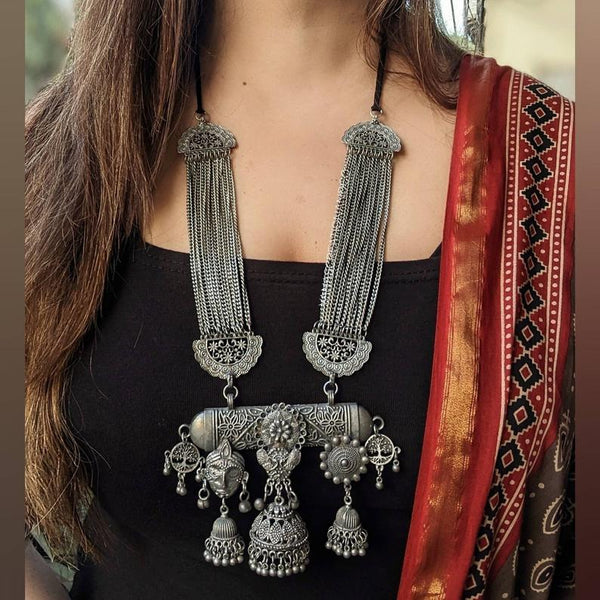 Antique German SilverLong Tribal Necklace