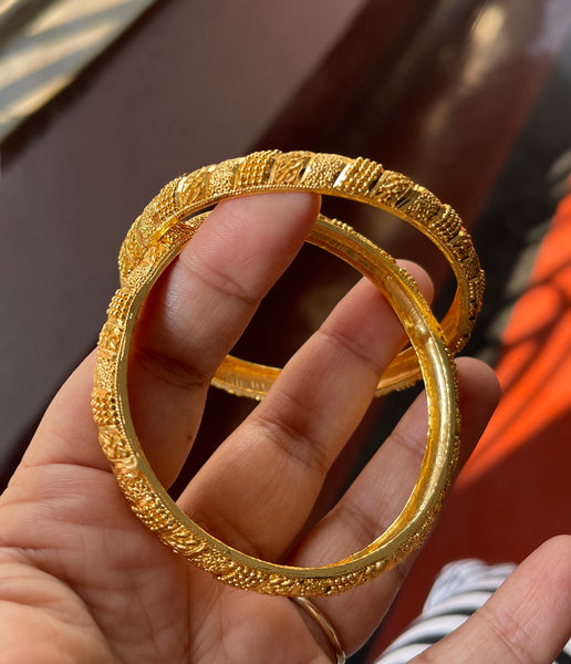 Gold Plated Meenakari Citi Gold Bangles